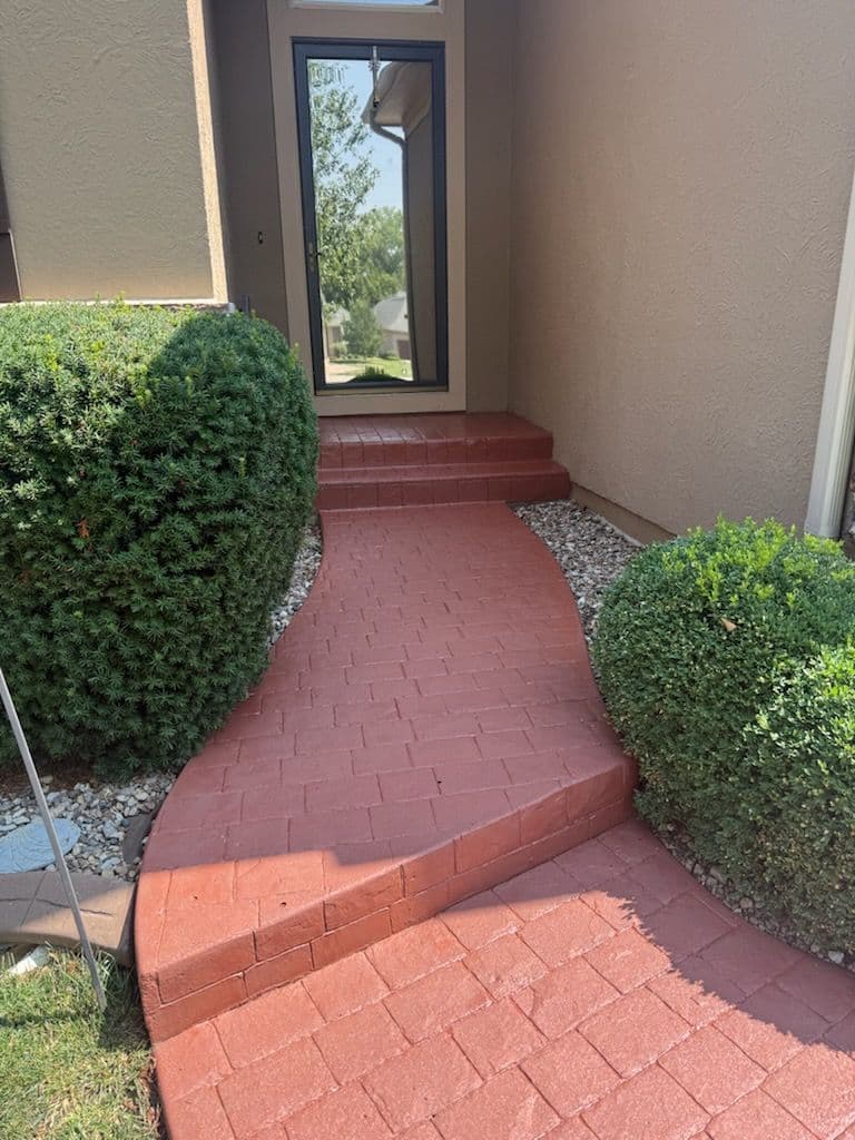Project Stunning Walkway Makeover Transforms Home Entry image