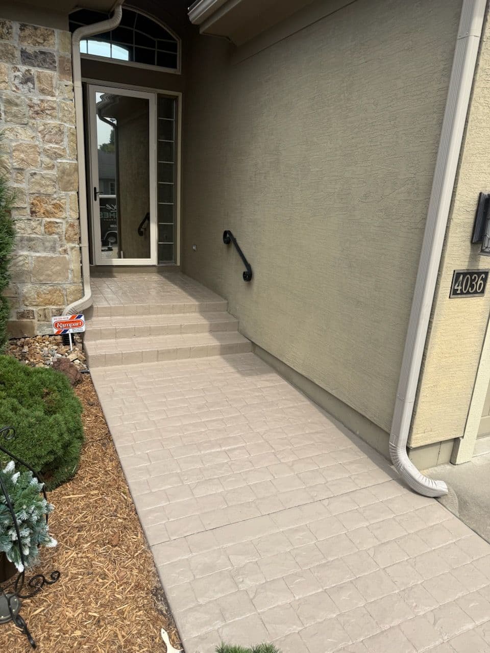 Project Entryway Transformation with Stunning Walkway Update image